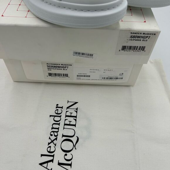 Men’s Alexander McQueen low top leather sneakers size 41 made in Italy - Picture 7 of 13